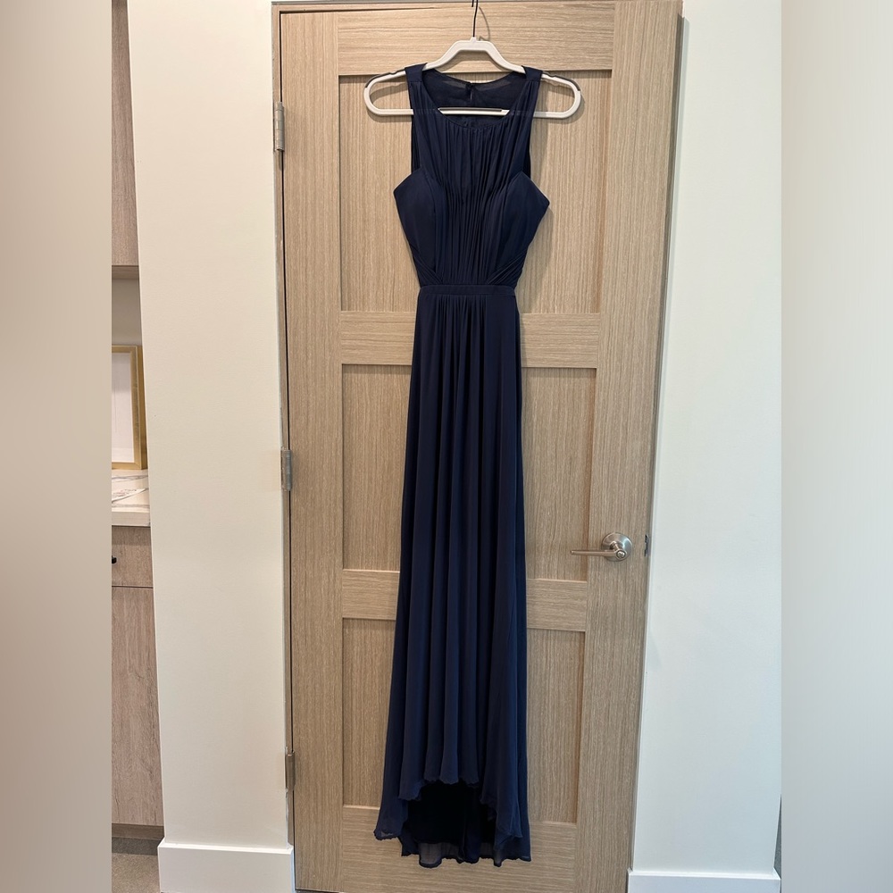 La Femme Open Back Dress in Royal Blue in Size 8
